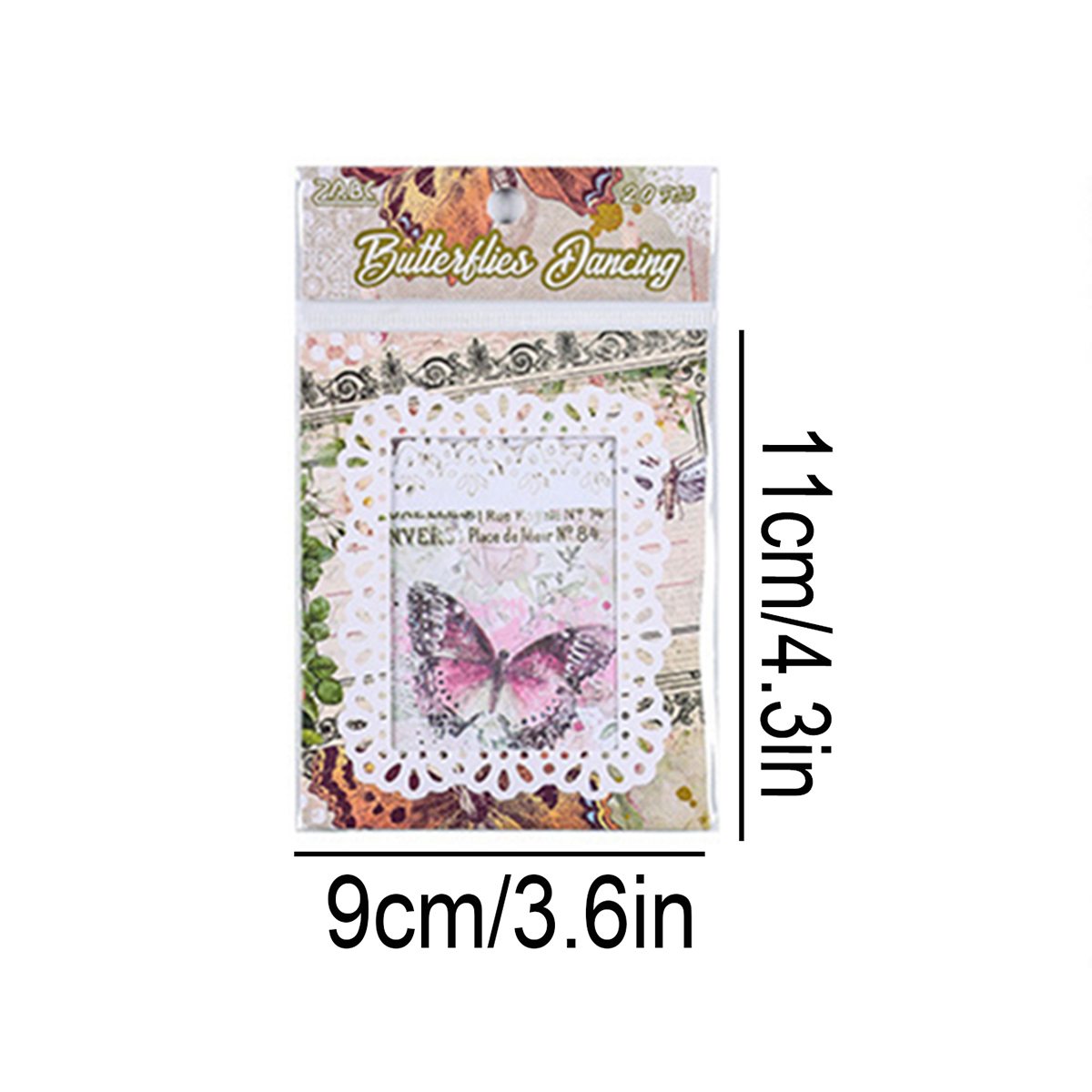 20pcs Non-Adhesive Vintage Flo - огляд і ціна Supply Florist